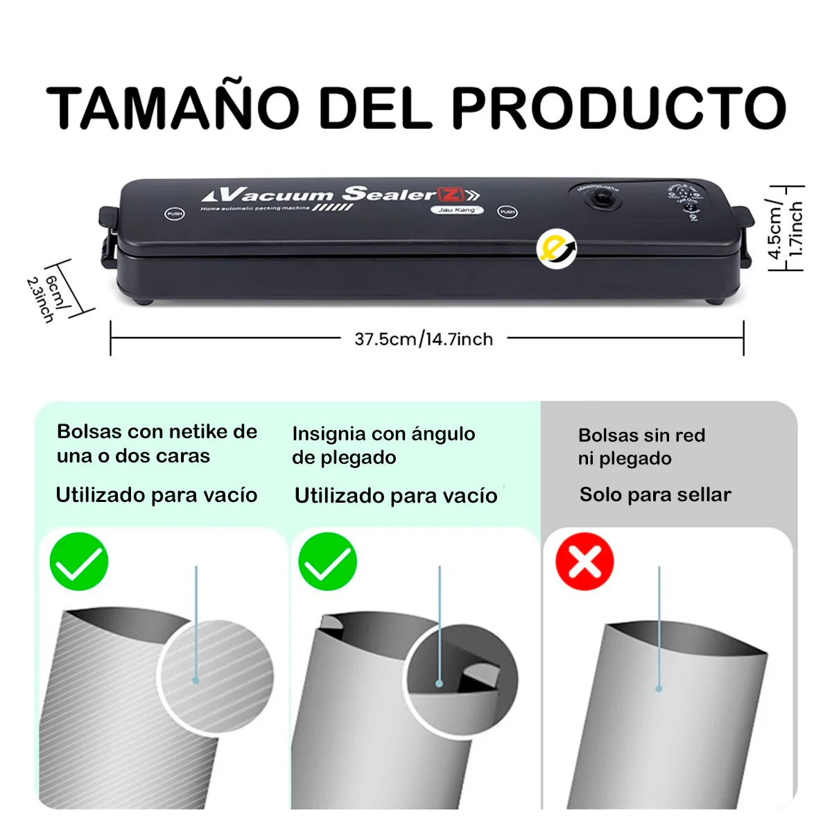 Selladora de Bolsas al Vacío Automática