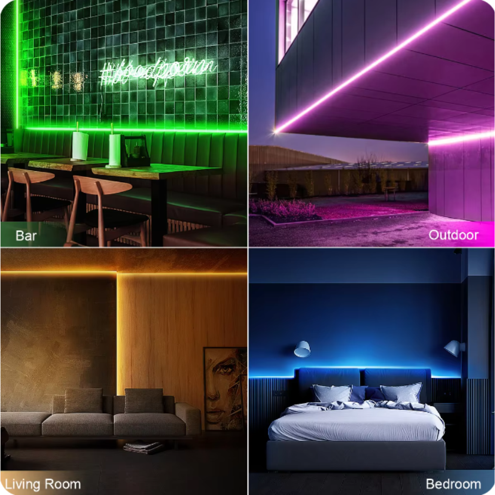 Cinta LED Neon RGB de 5 Metros con Bluetooth