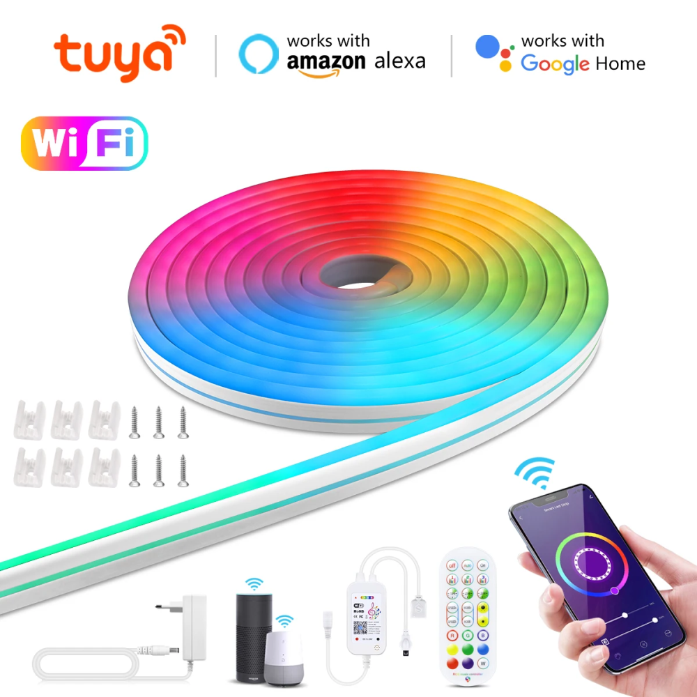 Cinta LED Neon RGB de 5 Metros con Bluetooth