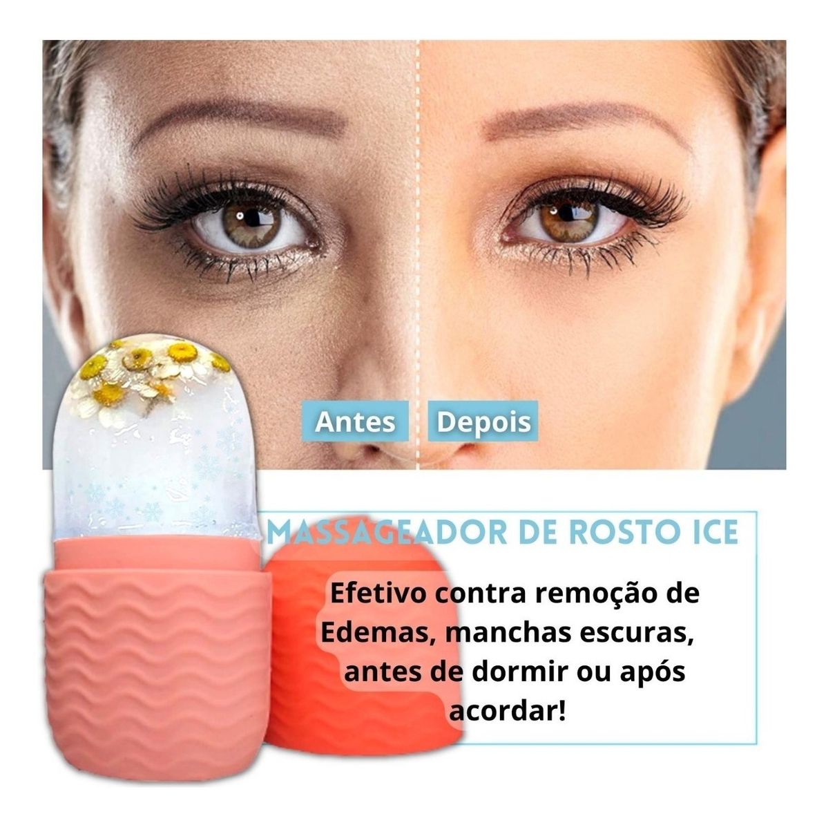 Masajeador Facial de Silicona Ice