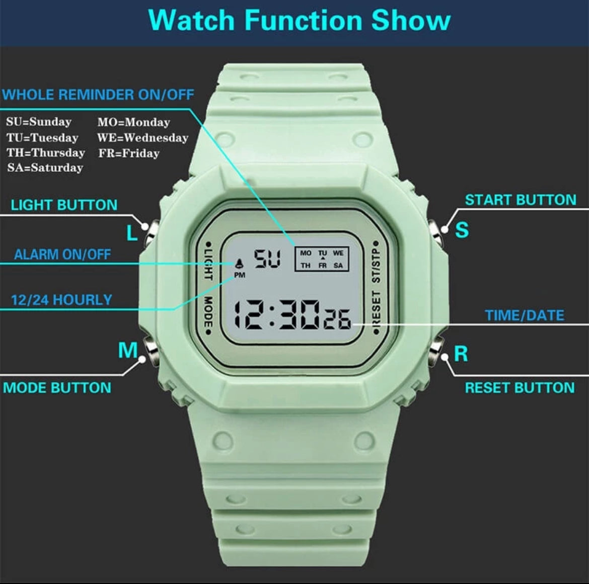 Combo Exclusivo de 3 Relojes Digitales Impermeables Unisex