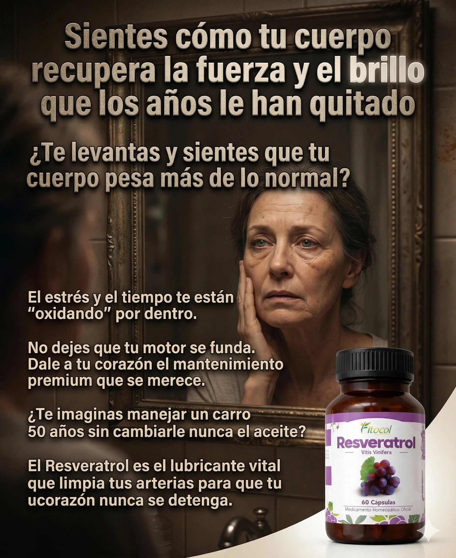 Frena el desgaste celular |  RESVERATROL